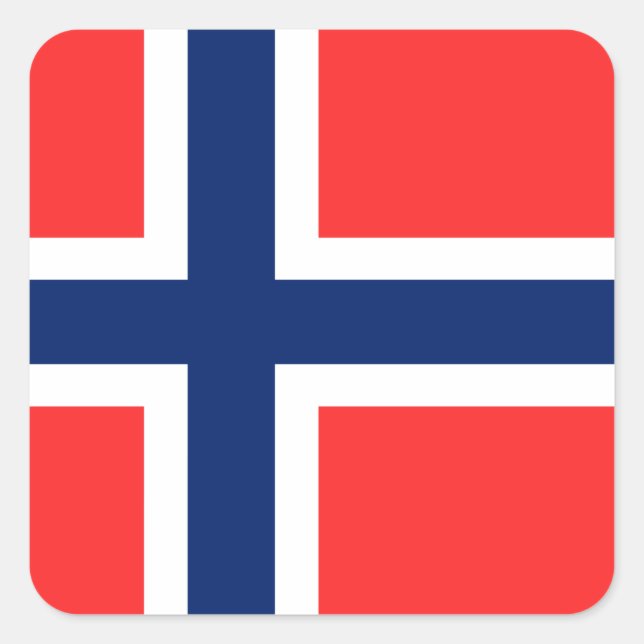 Norway Square Sticker (Front)