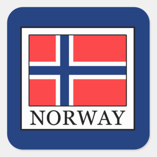 Norway Square Sticker