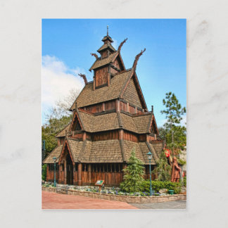 Norway, Stave Church Postcard