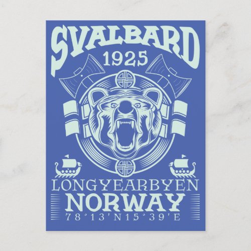 NORWAY SVALBARD LONGYEARBYEN _ POLAR BEAR POSTCARD