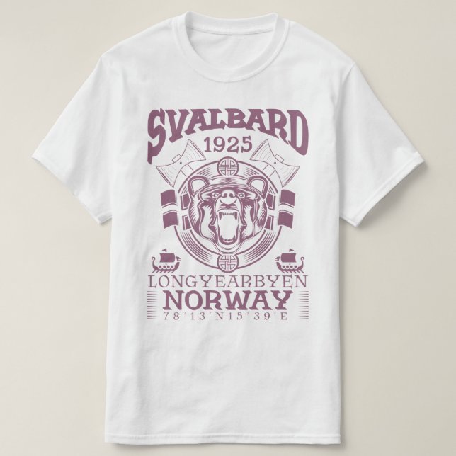 NORWAY SVALBARD LONGYEARBYEN - POLAR BEAR T-Shirt (Design Front)