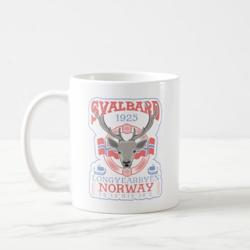 NORWAY SVALBARD LONGYEARBYEN _ SVALBARD REINDEER COFFEE MUG