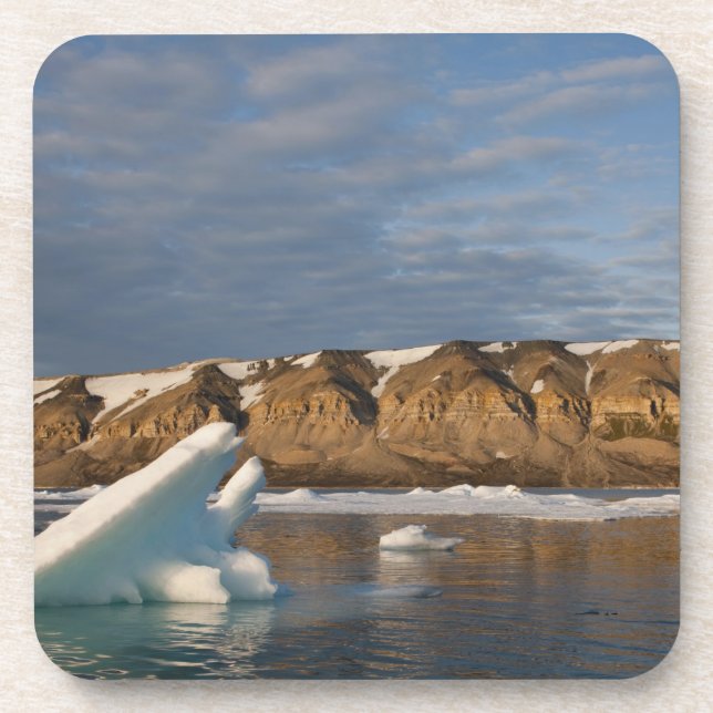 Norway, Svalbard, Spitsbergen Island, Setting Drink Coaster (Front)