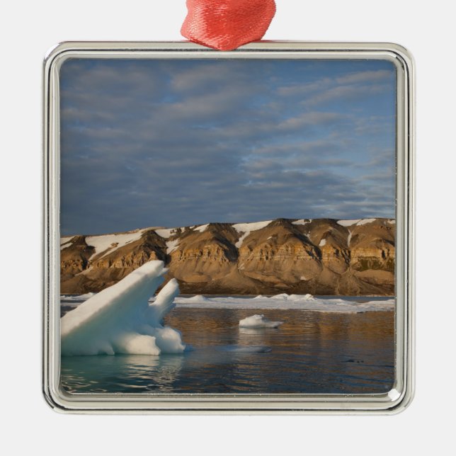 Norway, Svalbard, Spitsbergen Island, Setting Metal Ornament (Front)