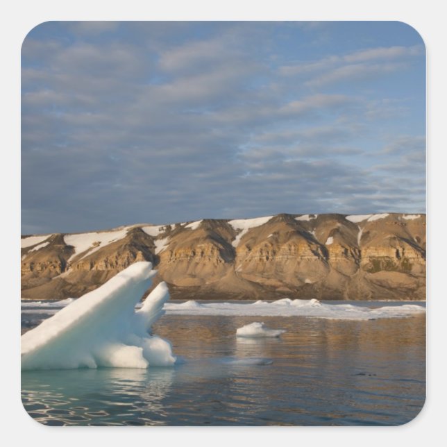 Norway, Svalbard, Spitsbergen Island, Setting Square Sticker (Front)
