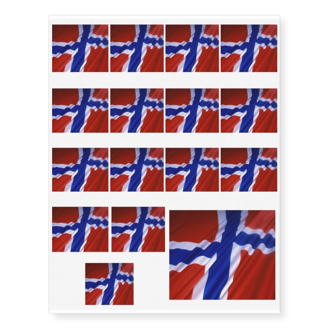 Norway Temporary Tattoos (Front)