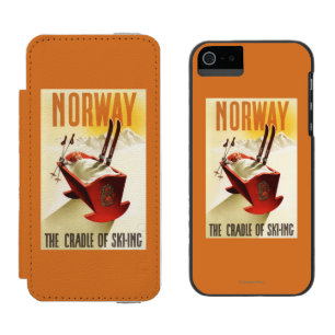 Norway - The Cradle of Skiing iPhone SE/5/5s Wallet Case