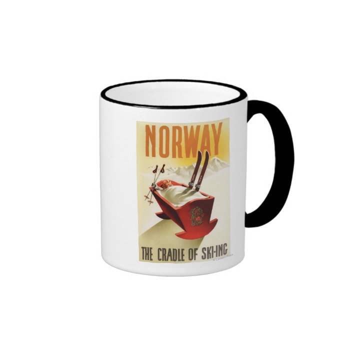 Norway   The Cradle of Skiing Mug