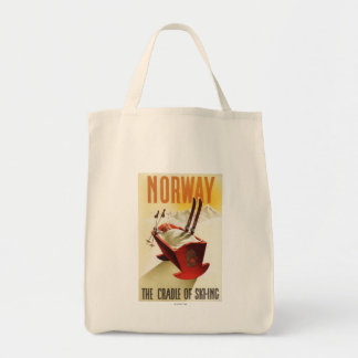 Norway - The Cradle of Skiing Tote Bag