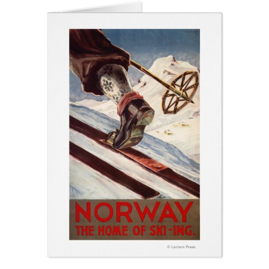 Norway - The Home of Skiing Cards (Front)