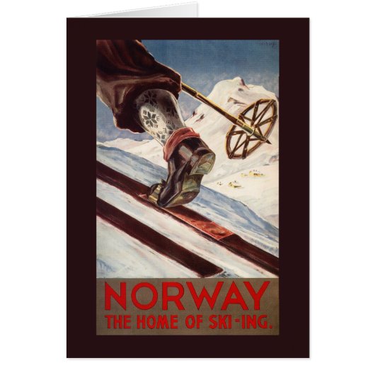 Norway - The Home of Skiing Cards (Front)