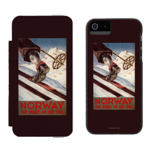 Norway - The Home of Skiing iPhone SE/5/5s Wallet Case