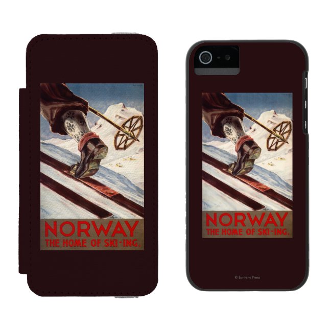 Norway - The Home of Skiing Incipio iPhone Wallet Case (Side by Side)