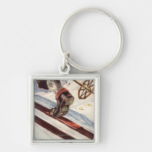 Norway - The Home of Skiing Keychain