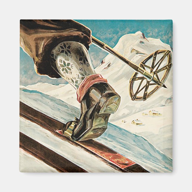 Norway ~ The Home of Skiing Magnet (Front)