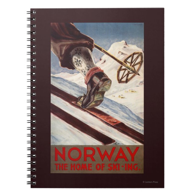 Norway - The Home of Skiing Notebook (Front)