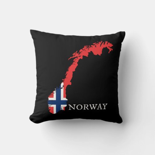 Norway Throw Pillow