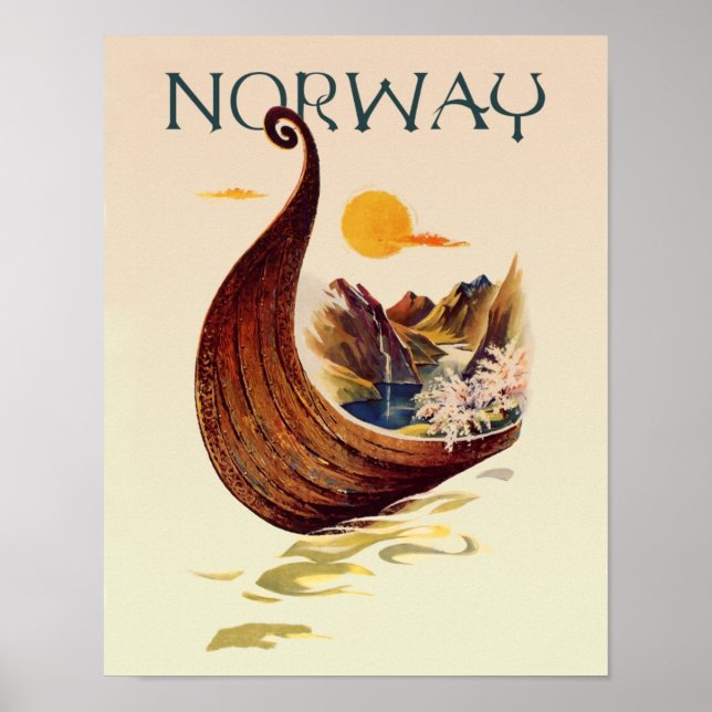 Norway travel poster (Front)