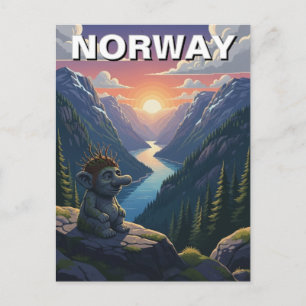 Norway Troll Postcard