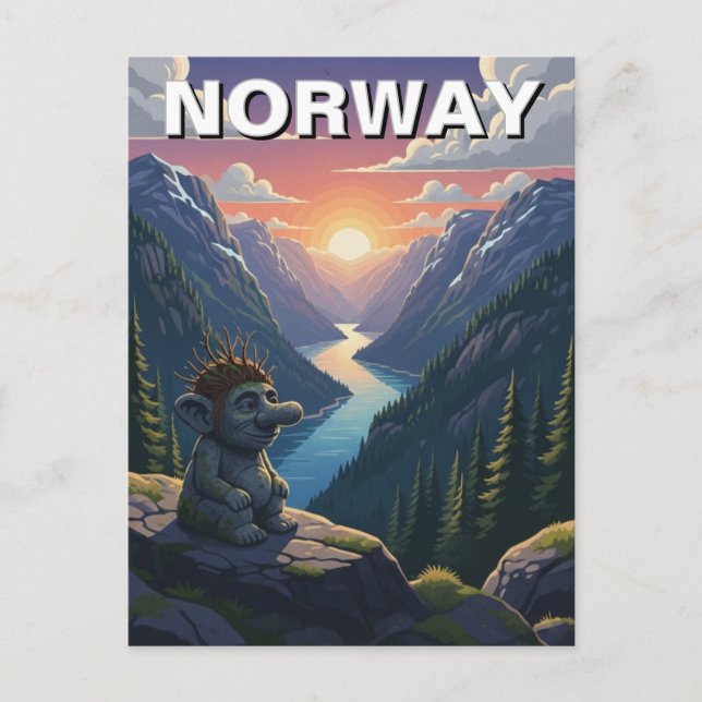 Norway Troll Postcard (Front)