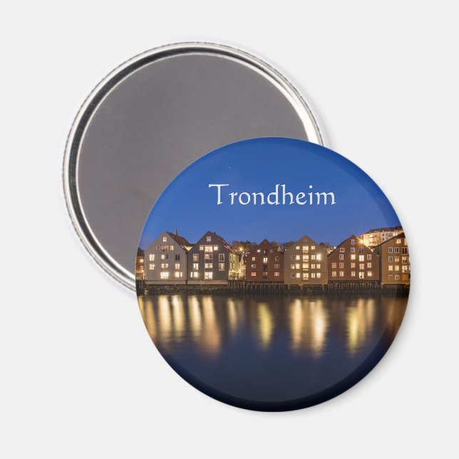 Norway Trondheim Souvenir Magnet (Front/Back)