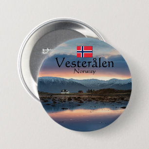 Norway Vesteralen Souvenir Button