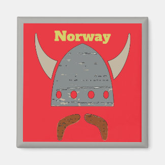 Norway, Viking Head Magnet
