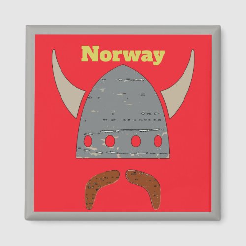 Norway Viking Head Magnet