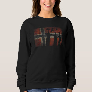 Norway Viking Swords Scandinavia Norway Flag Norwa Sweatshirt