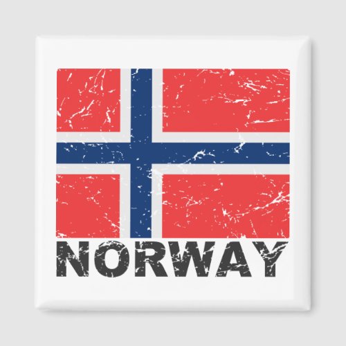 Norway Vintage Flag Magnet