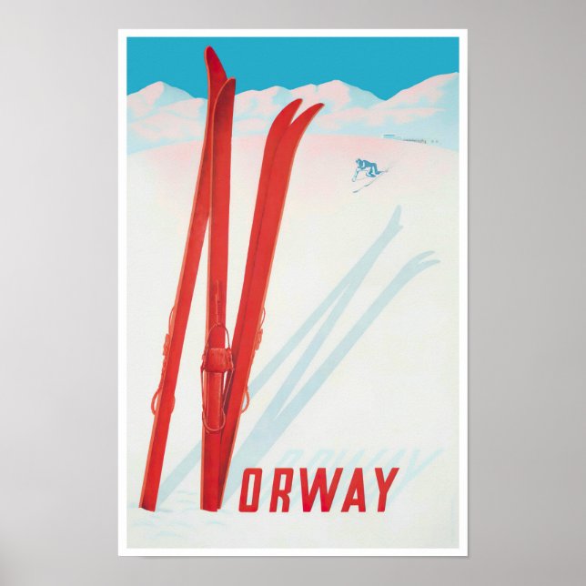 Norway vintage travel Poster (Front)