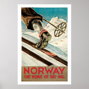 Norway Vintage Travel Poster