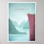 Norway Vintage Travel Poster at Zazzle