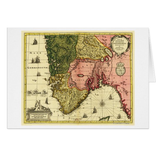 NorwayPanoramic MapNorway Cards (Front Horizontal)