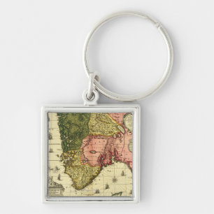 NorwayPanoramic MapNorway Keychain