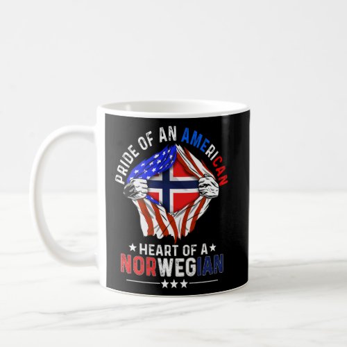 Norwegian American America Pride Foreign Norway Fl Coffee Mug