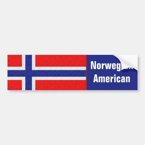 Norwegian American Bumper Sticker