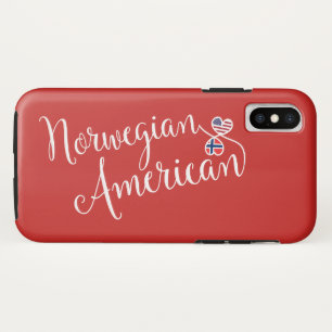 Norwegian American Entwined Hearts Cell Phone Case