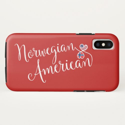 Norwegian American Entwined Hearts Cell Phone Case