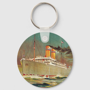 Norwegian American Line Keychain