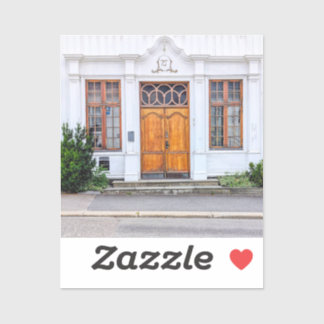 Norwegian Art Nouveau Door Sticker