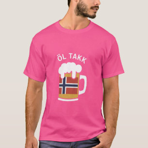 Norwegian Beer Please Ol Takk, norway funny T-Shirt
