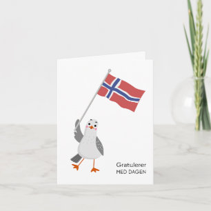 Norwegian Birthday Card – Gratulerer med dagen