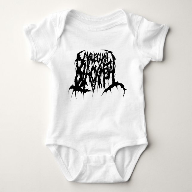 Norwegian Black Metal Baby Bodysuit (Front)