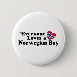 Norwegian Boy Pinback Button
