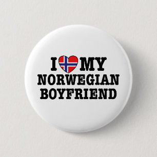 Norwegian Boyfriend Pinback Button