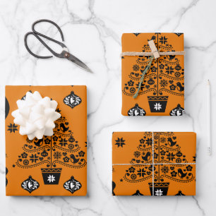 Norwegian Christmas Home Decor Wrapping Paper Sheets
