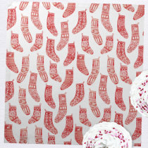 Norwegian Christmas Stockings Pattern Cloth Napkin