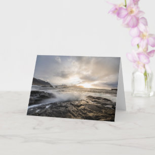 Norwegian Coast Seascape Photo Card
