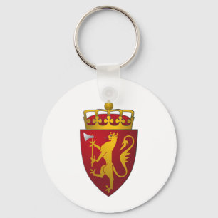 Norwegian Coat of Arms Keychain